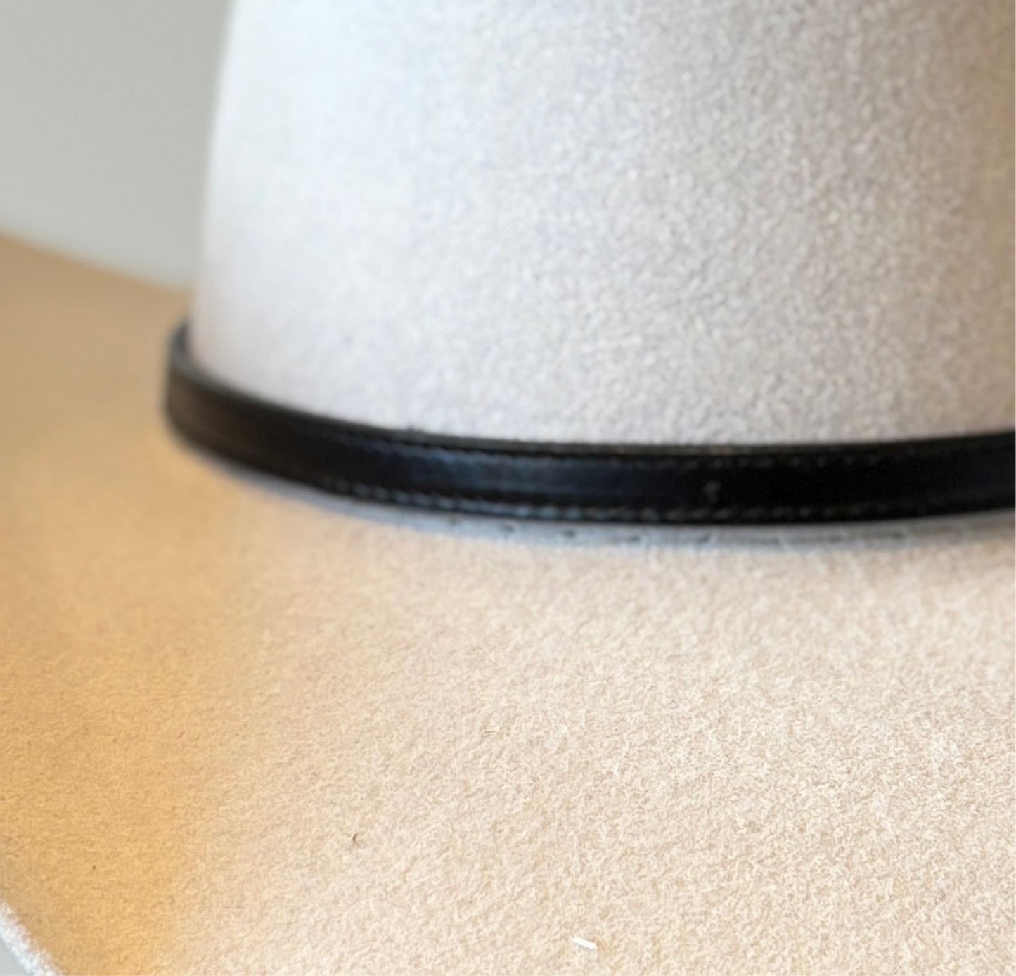 Black Leather Hat Band