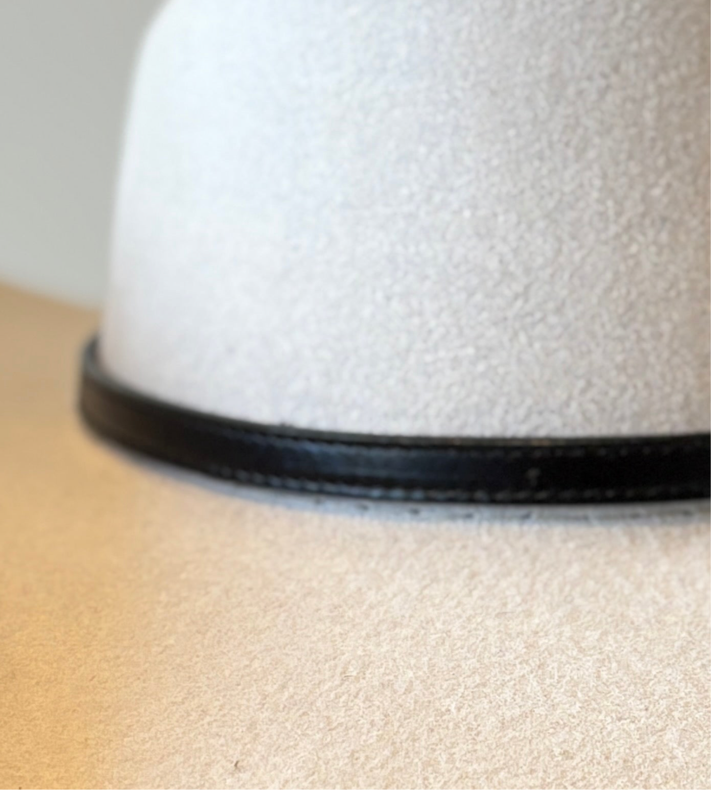 Black Leather Hat Band