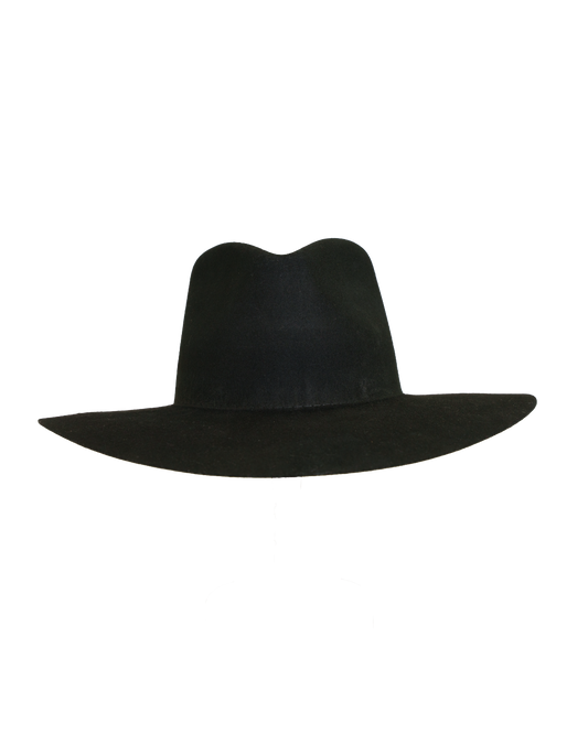 Teardrop Fedora in Black