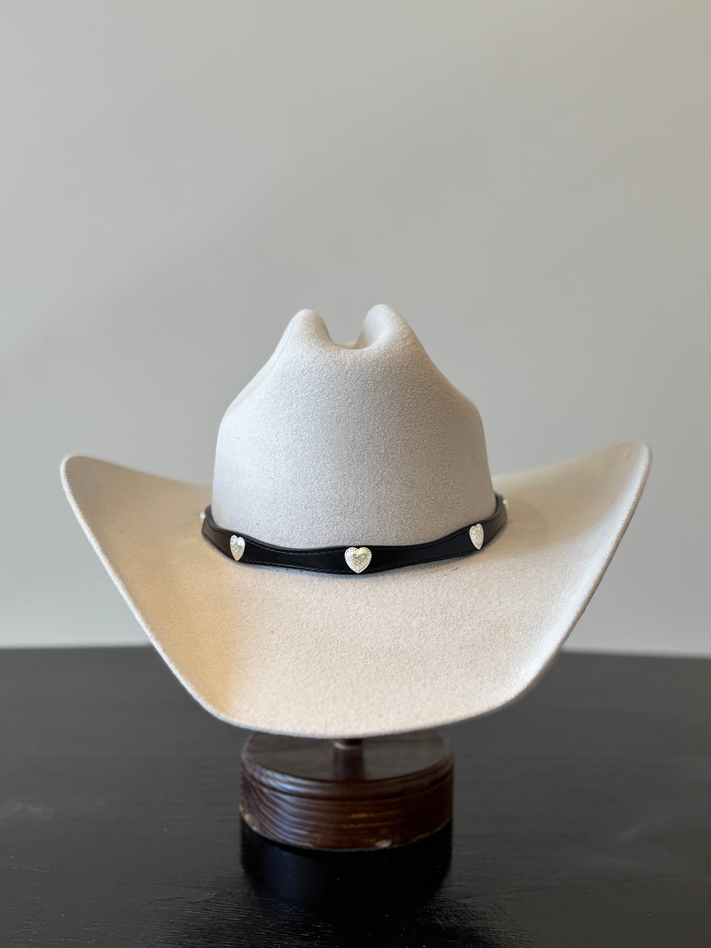 Black Leather Hat Band