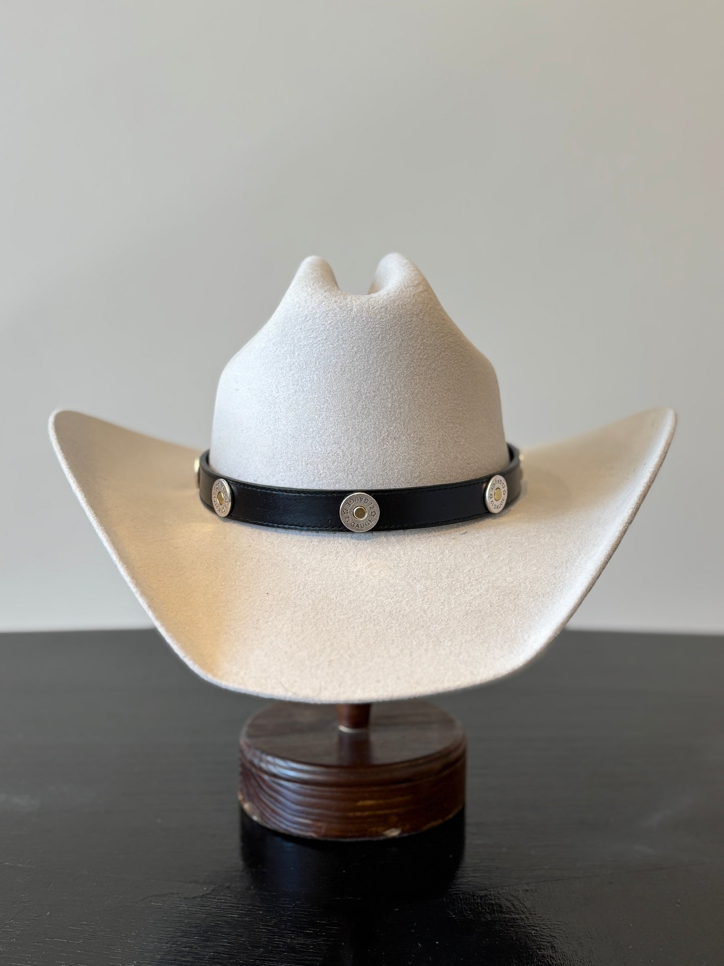 Black Leather Hat Band