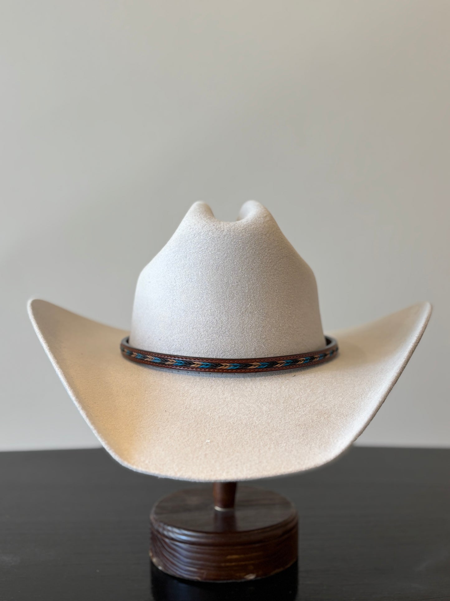 Brown Leather Hat Band