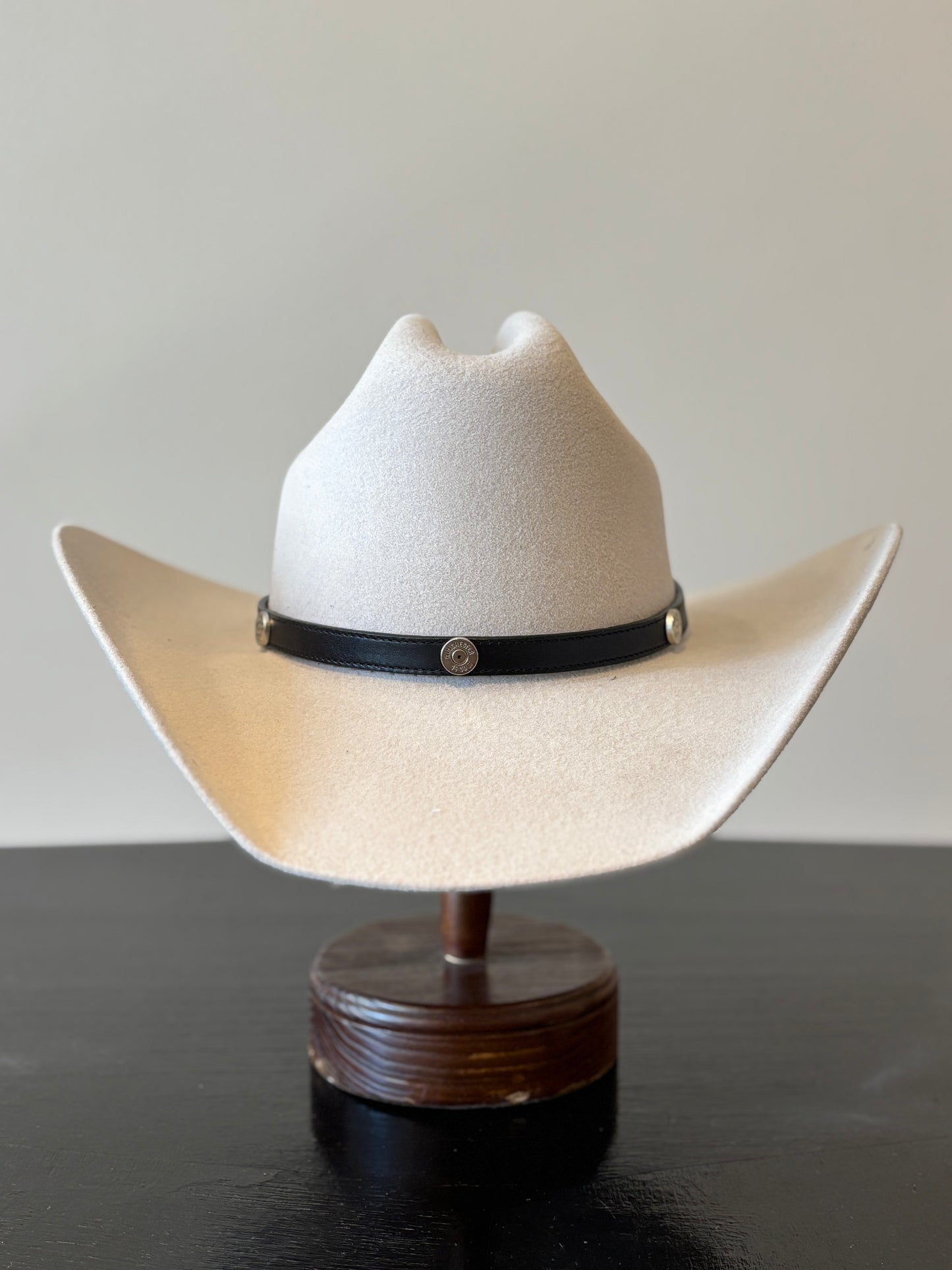 Black Leather Hat Band
