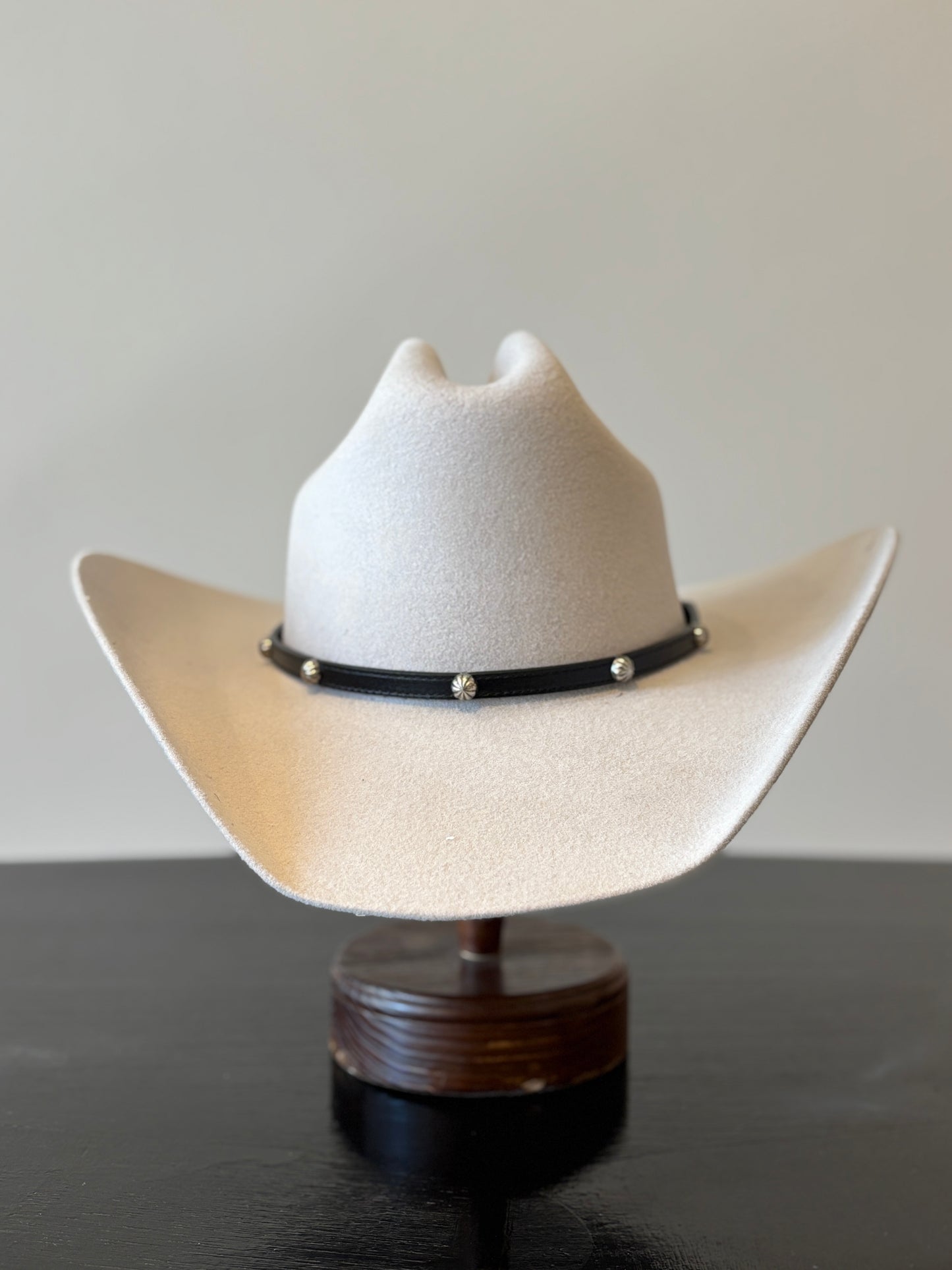Black Leather Hat Band