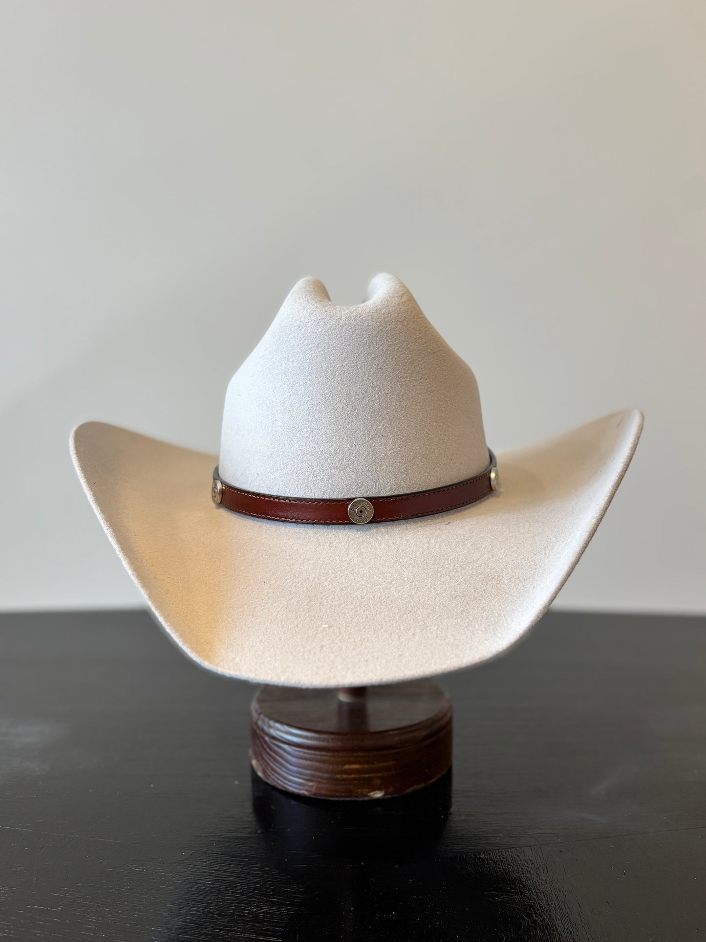 Brown Leather Hat Band