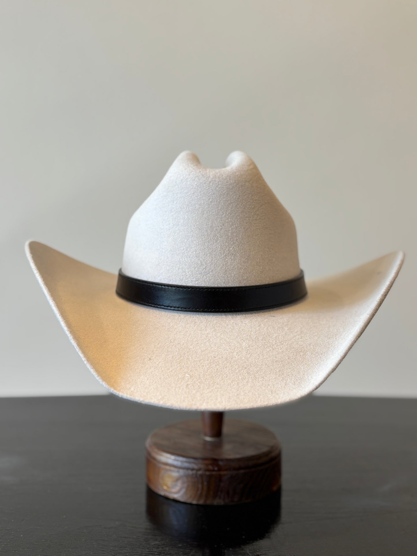 Black Leather Hat Band