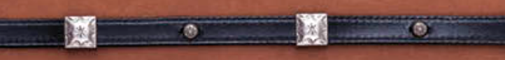 Black Leather Hat Band