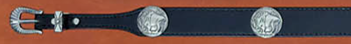 Black Leather Hat Band