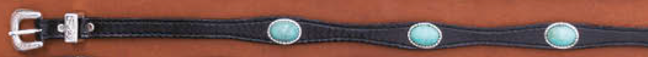 Black Leather Hat Band