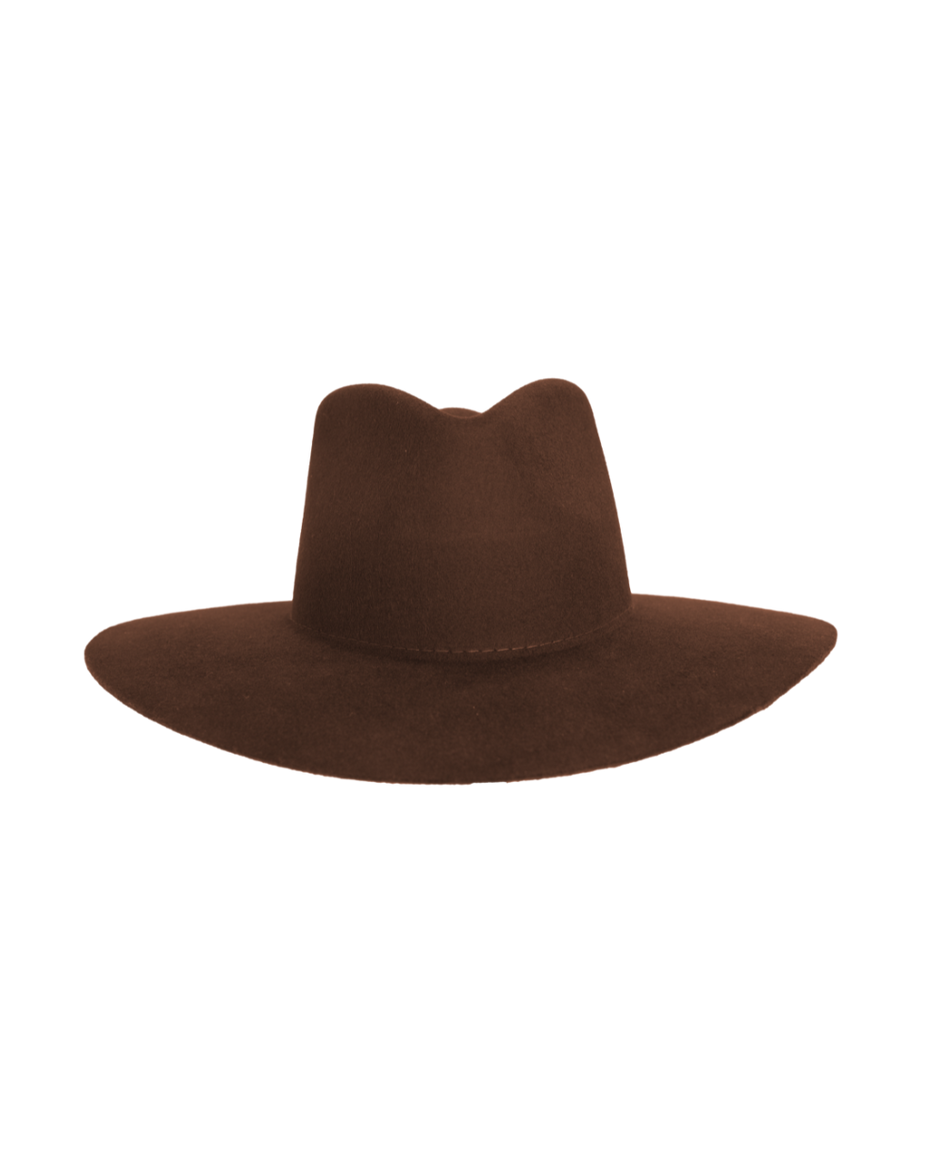 Teardrop Fedora in Brown