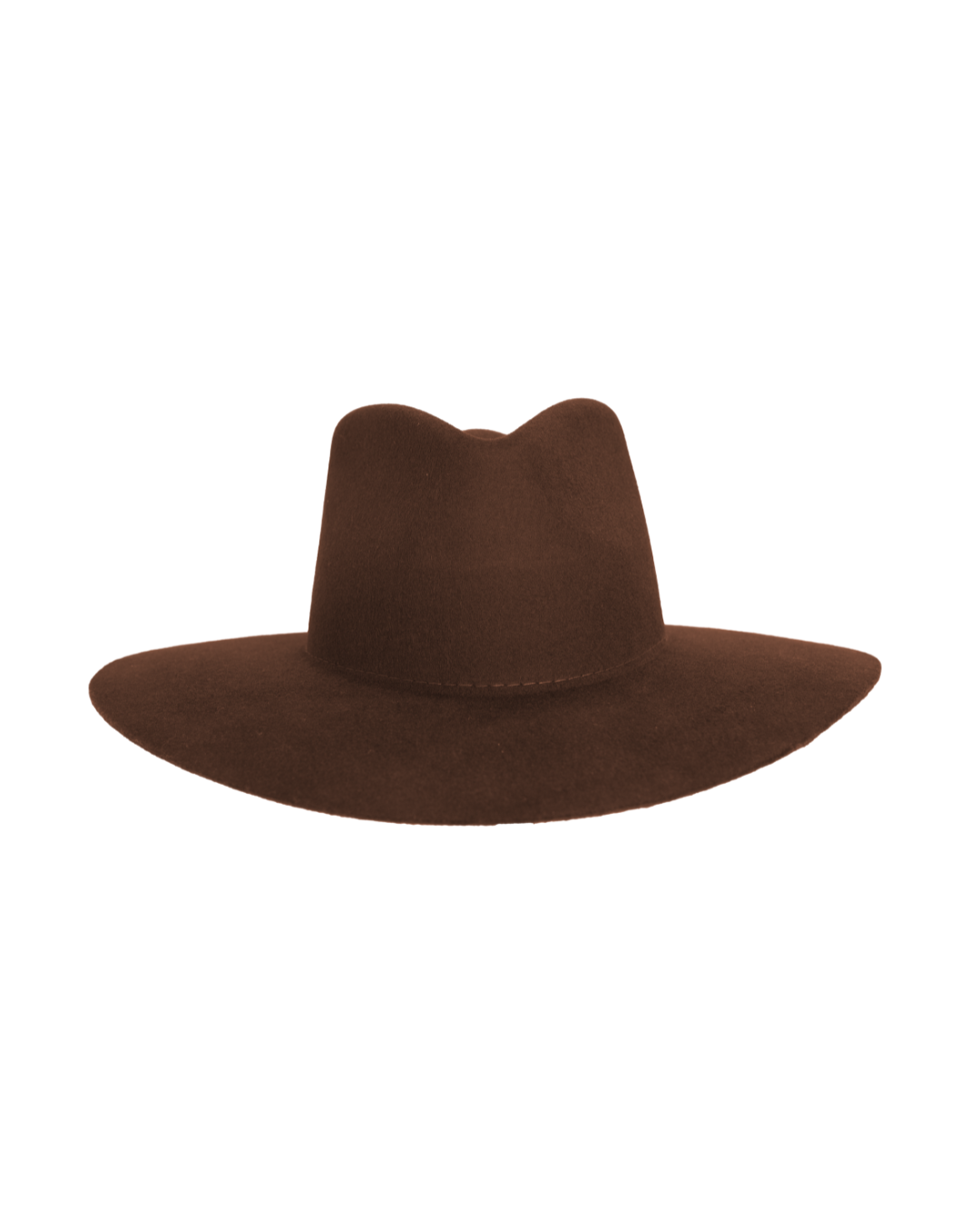 Teardrop Fedora in Brown