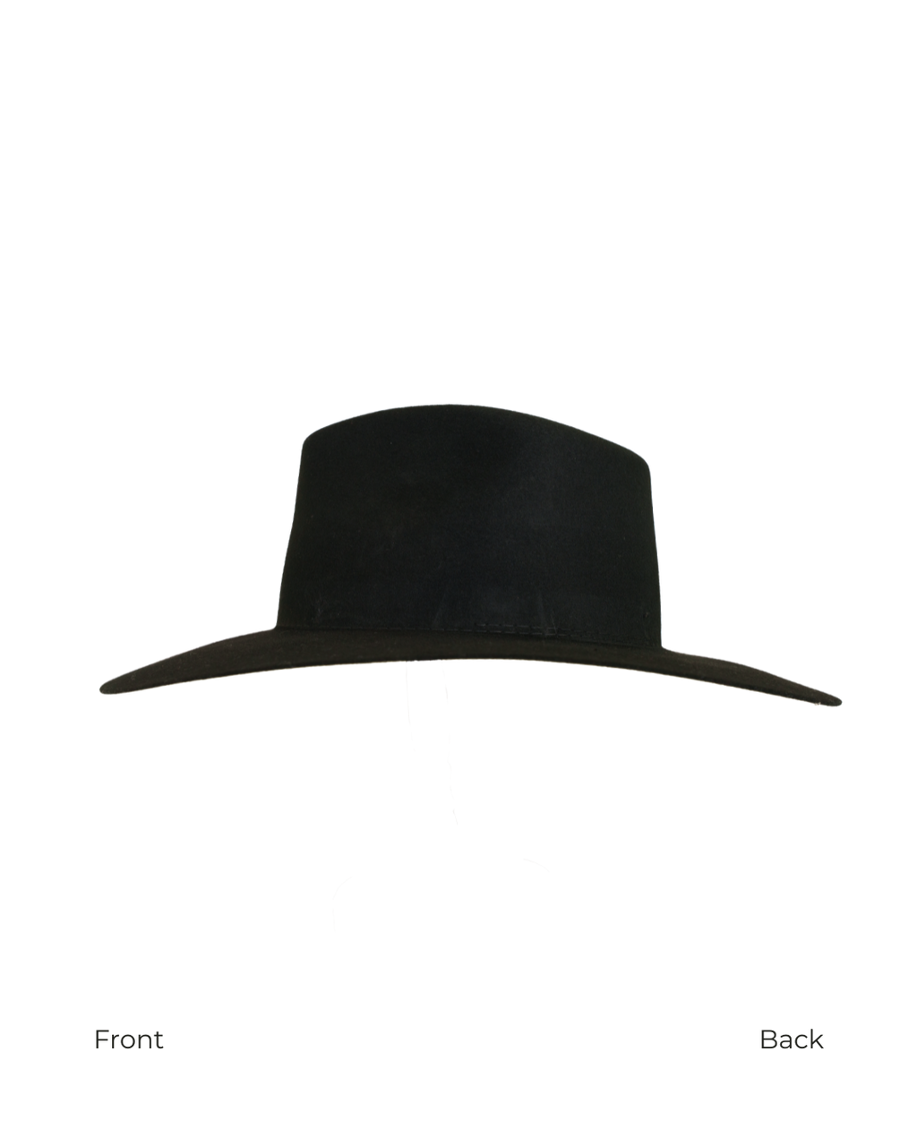 Teardrop Fedora in Black
