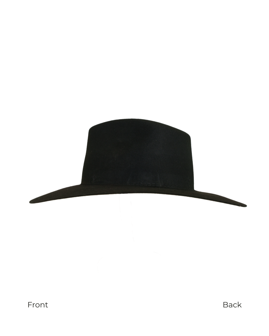 Teardrop Fedora in Black