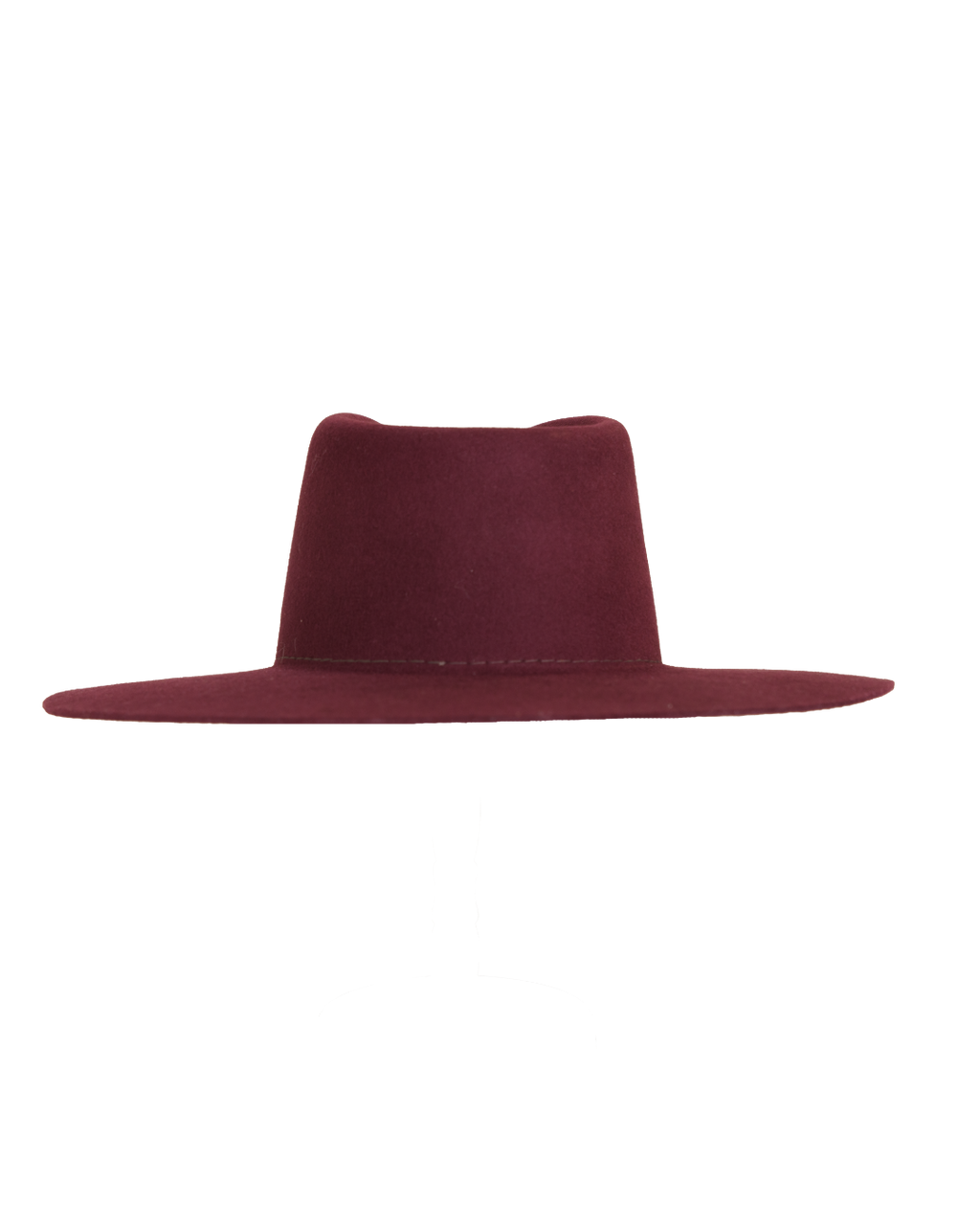 Teardrop Fedora in Burgundy