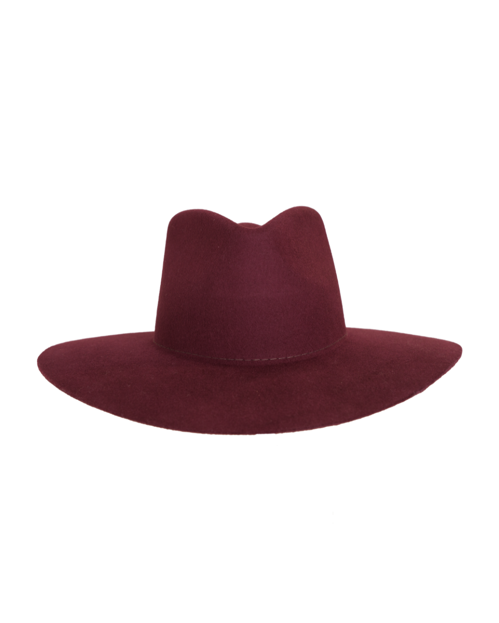 Teardrop Fedora in Burgundy