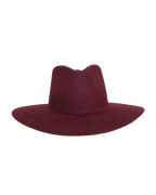 Teardrop Fedora in Burgundy