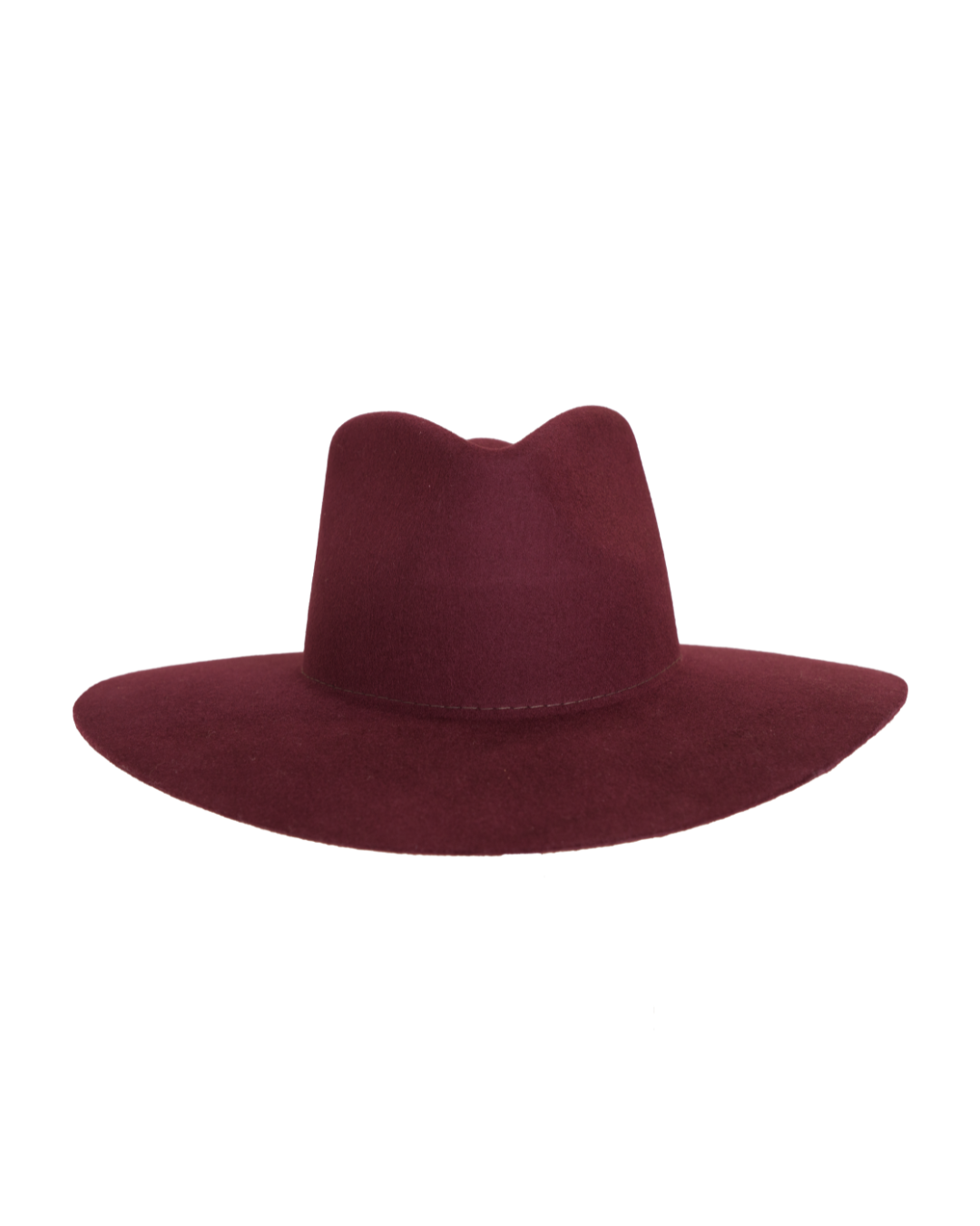 Teardrop Fedora in Burgundy