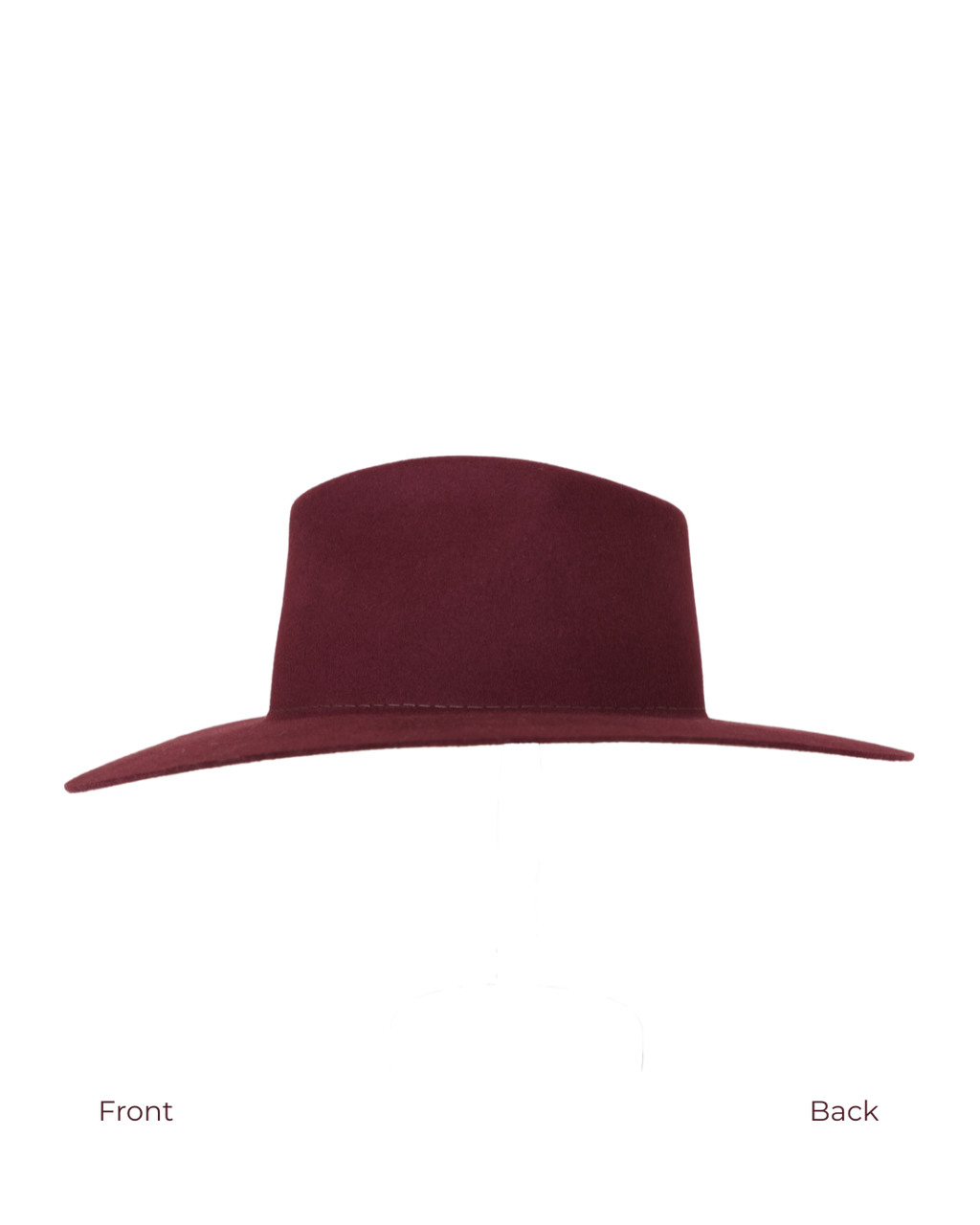 Teardrop Fedora in Burgundy