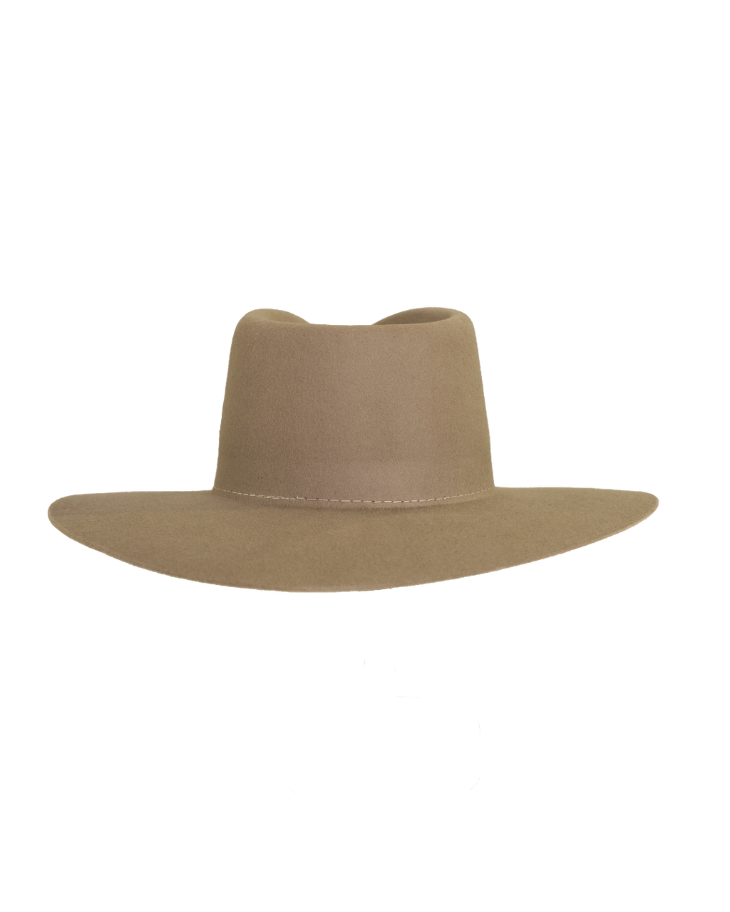 Teardrop Fedora in Mushroom