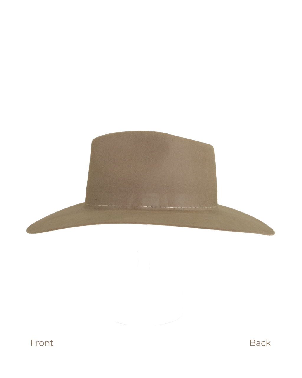 Teardrop Fedora in Mushroom