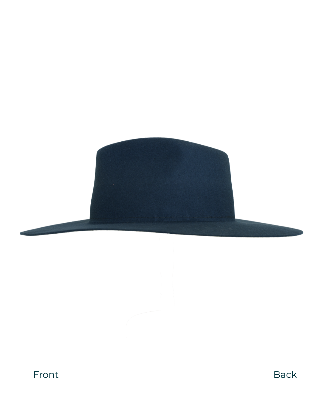 Teardrop Fedora in Navy