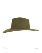 Teardrop Fedora in Olive