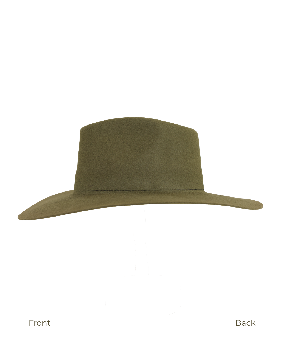 Teardrop Fedora in Olive