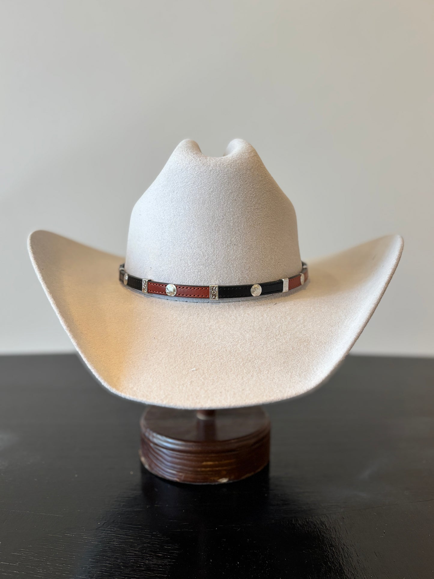Brown Leather Hat Band