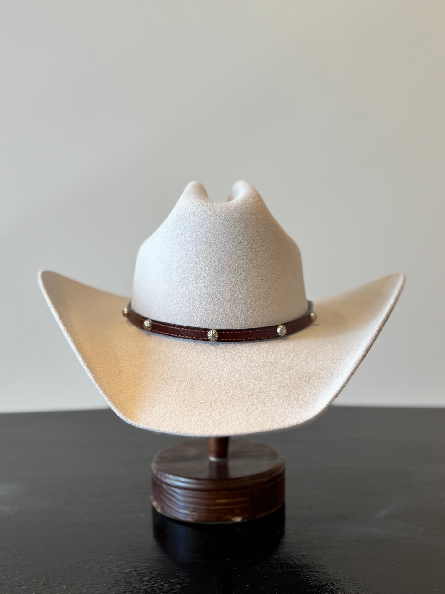 Brown Leather Hat Band