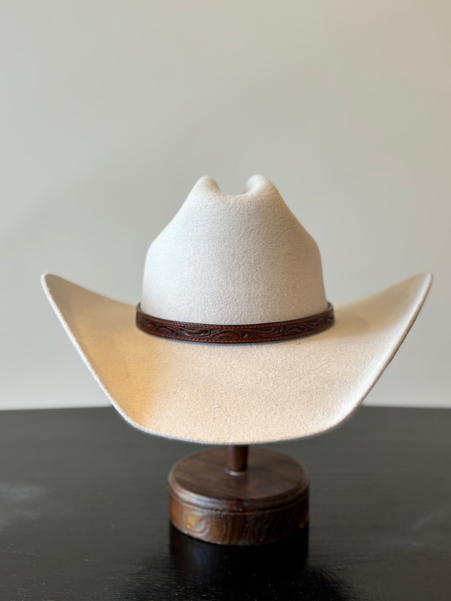 Brown Leather Hat Band