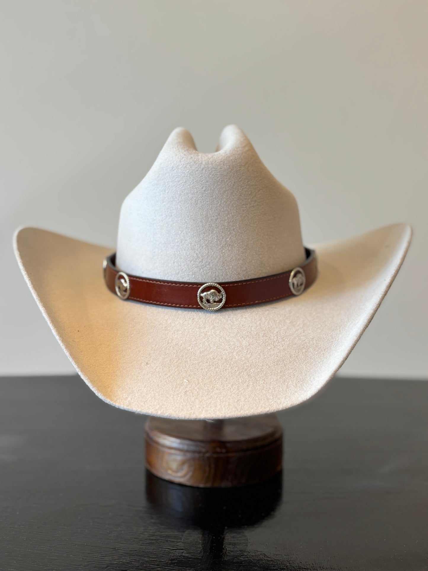 Brown Leather Hat Band