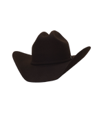 Dallas Cattleman chocolate cowboy hat, three-quarter front view