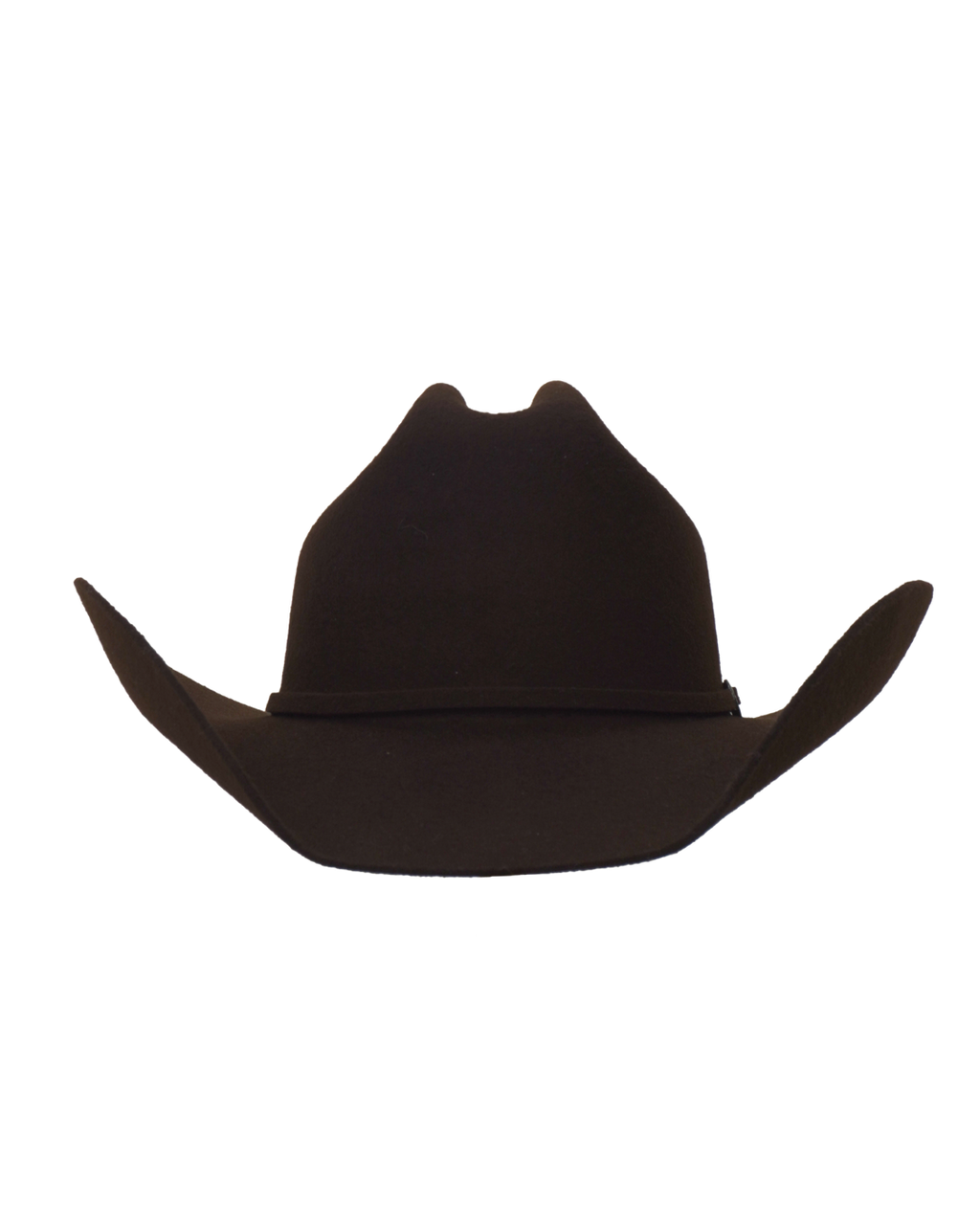 Dallas Cattleman chocolate cowboy hat, front view