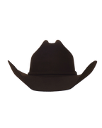 Dallas Cattleman chocolate cowboy hat, front view