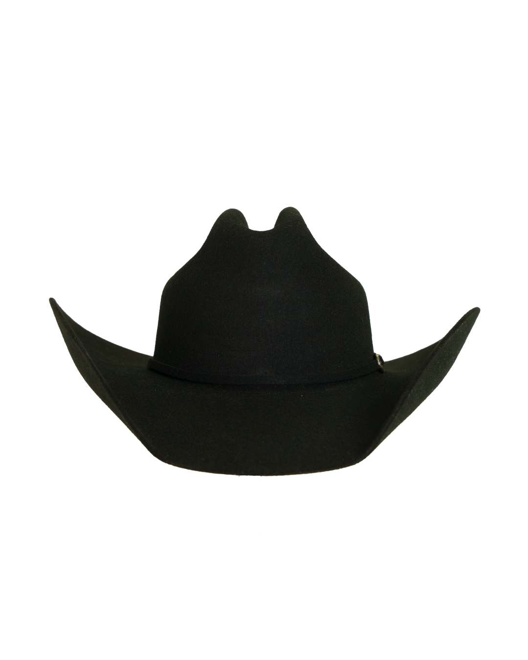 Dallas Cattleman black cowboy hat, front view