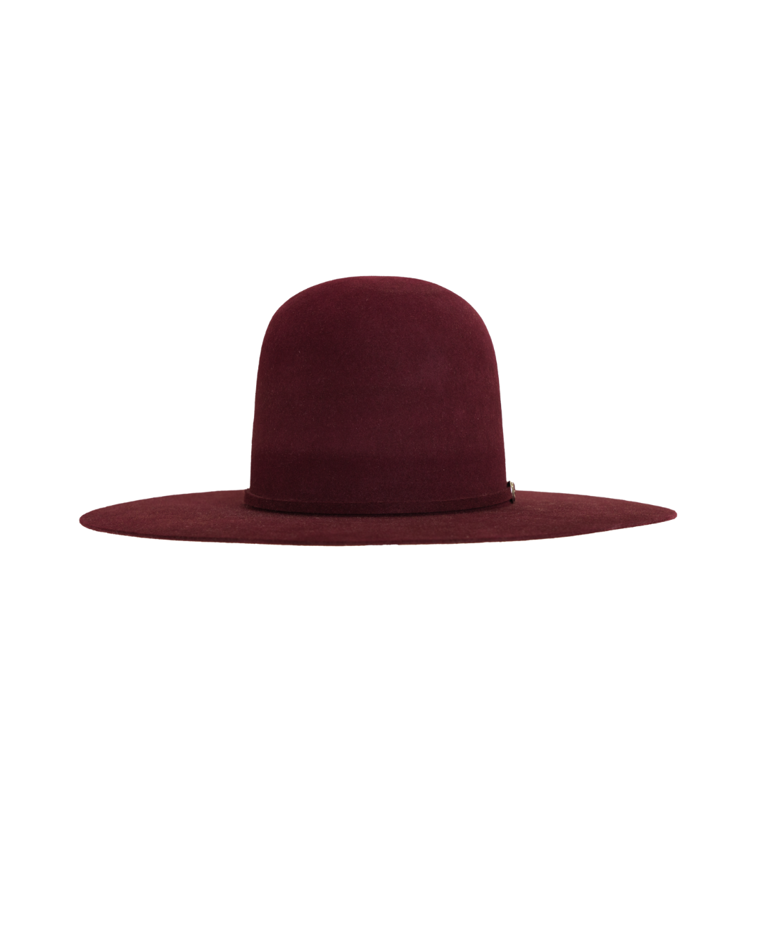 open crown merlot hat, three-quarter front view