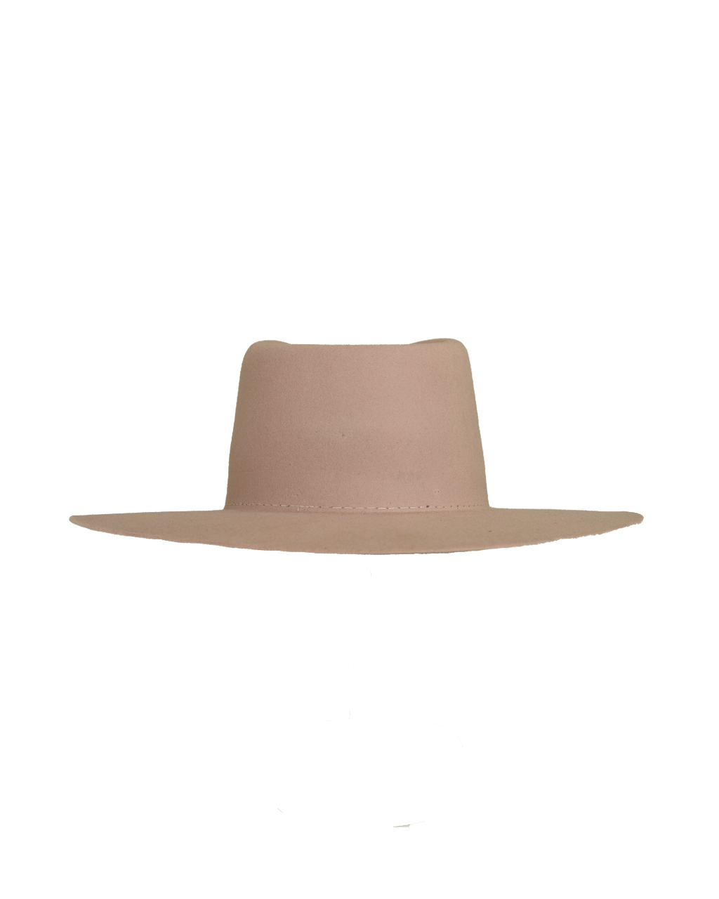 Silverbelly teardrop fedora hat, back view